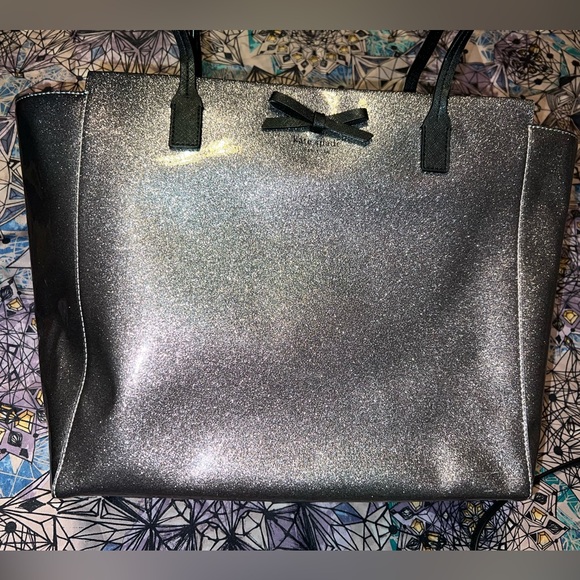 greyish pink kate spade tote - Picture 1 of 3
